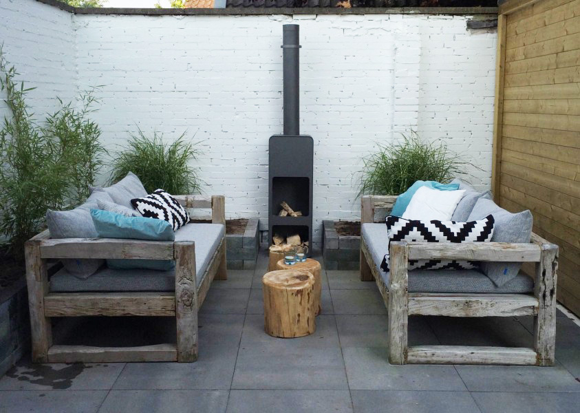 kussens op maat sloophout bank