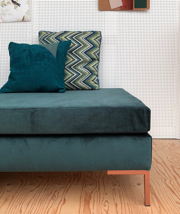 hocker velours fles